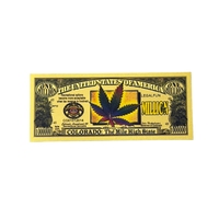 2026 Uang Kertas Cannabis Amerika Edisi Terbatas Berlapis Emas 24K untuk Koleksi