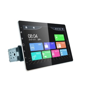 Autoradio 10,1 pouces 1Din Lecteur multimédia MP5 Lecteur audio FM Carplay filaire Android Auto Écran tactile réglable Autoradio simple DIN - Product Image 1