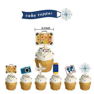 Retraite Tourisme Thème <span class=keywords><strong>Voyage</strong></span> Fête Décoration Spirale Suspendue Bannière avec Insertion de Carte de Trafic Vaisselle et Décorations - Product Image 2