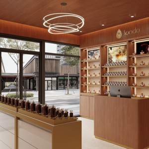 Diseño de Interiores de Tienda de Perfumes de Alta Gama, Renderizado 3D, Muebles para <span class=keywords><strong>Tiendas</strong></span> Minoristas, Accesorios de Exhibición de Cosméticos y Fragancias - Product Image 5