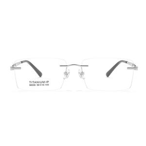 Montures de lunettes sans monture en titane IP 98006 pour hommes, en titane pur léger, lunettes optiques, fabricant Danyang - Product Image 1