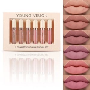 Young Vision - Juego de 6 labiales líquidos mate, de larga duración y no transferibles, para mujer - Product Image 1