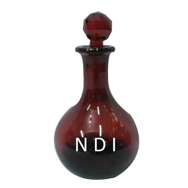 Botol semprot kaca, kualitas tinggi kaca merah gelap dekorasi botol parfum desain Modern disesuaikan modis