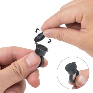 Anello di supporto adesivo con colla a pigmenti riutilizzabile di alta qualità con coperchi per la colorazione dell'estensione delle ciglia <span class=keywords><strong>Tatoo</strong></span> - Product Image 5