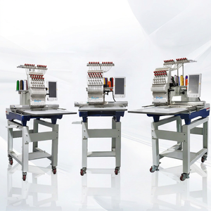 Machine à broder industrielle à tête unique à 12 aiguilles, informatisée, pour la broderie de logos sur vêtements et la production - Product Image 1