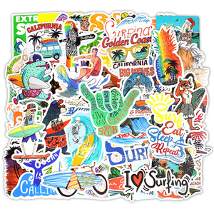 50Pcs VSCO Fresh Summer Beach Graffiti <strong>Stickers</strong> for Laptop Refrigerator Car Sea <strong>Surfing</strong> <strong>Sticker</strong> - Product Image 1