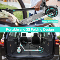 Entrepôt UE Scooter électrique pliable léger et portable 36v 10.5ah Batterie Scooter en alliage d'aluminium Scooter électrique tout-terrain pour adultes