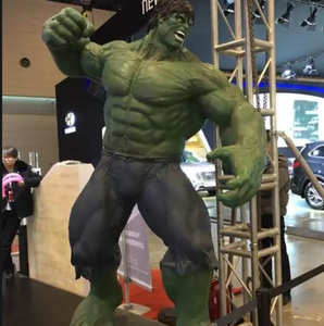 Trang trí nội thất nổi tiếng siêu anh hùng phim hành động hình người đàn ông cơ bắp sợi thủy tinh cuộc sống Kích thước Hulk bức tượng nhựa tác phẩm điêu khắc hành động figu - Product Image 2