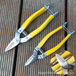 Ciseaux à fruits Luoding en acier inoxydable, grande tête, lame de 35 mm, manche noir, finition polie pour l'éclaircissement des oranges, mandarines et pamplemousses - Product Image 2