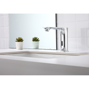 Robinet mitigeur de lavabo à capteur de haute qualité <span class=keywords><strong>infrarouge</strong></span> sans contact automatique hôtel appartement salle de bain évier robinet - Product Image 1