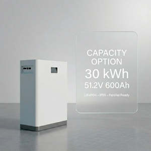 LiFePO4 Home Energy Storage 51.2V 30kWh <b>Battery</b> System IP55 Protection Wall <b>Mounted</b> For Residential Use - Product Image 1
