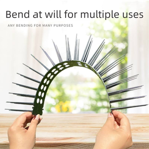 Magicatch - Espiga Antipájaros Moderna de PP Ecológico con Base Hueca de 10 cm, Multisegmentos y Flexible para Techos y Alféizares de Ventanas - Product Image 5