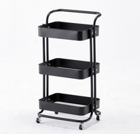 Chariot de rangement multifonctionnel moderne en métal pour salon de beauté, fabriqué en Chine