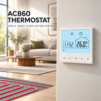 Système de contrôle intelligent pour chauffage par le sol AC860 TL44 AC9400 AC220V – Pièces de chauffage au sol résidentielles, installation facile
