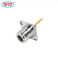 Conector Coaxial N Hembra de 4 Orificios para Montaje en Chasis, Rosca M3/M4, Longitud de 25mm, Conector RF, Suministro de Fábrica, Stock Disponible