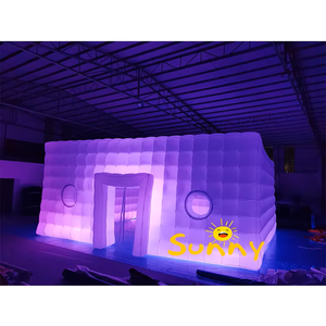 Tente de fête en <span class=keywords><strong>cube</strong></span> gonflable pour discothèque, bar, événement en plein air, <span class=keywords><strong>location</strong></span>, blanche, imperméable, portable, tente en <span class=keywords><strong>cube</strong></span> gonflable à LED, <span class=keywords><strong>prix</strong></span> de vente - Product Image 4