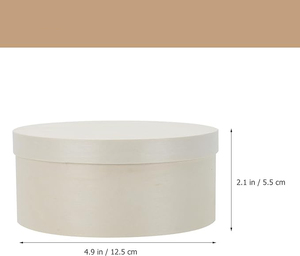 <span class=keywords><strong>2</strong></span> buah kemasan kue keju kotak kayu kemasan kue Basque sifon keju kotak bulat - Product Image 2