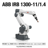 Bras robotisé ABB IRB 1300-12/1.4 à 6 axes, charge utile de 12 kg, portée de 1400 mm pour l'assemblage de haute précision pour l'automatisation des usines