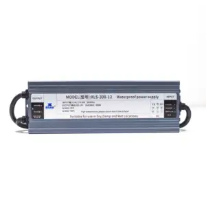 300w tahan air IP67 tegangan tinggi 220V suplai daya 12v 24v transformator Driver LED sakelar catu daya