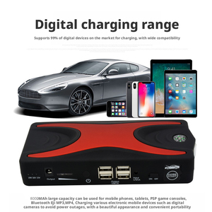 Boîtier de démarrage portable 12V pour voiture, <span class=keywords><strong>booster</strong></span> de batterie, power bank, avec lampe torche LED - Product Image 3
