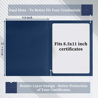 Porte-documents en carton de qualité supérieure avec logo personnalisé, format A4, pour diplômes et certificats de remise de diplôme