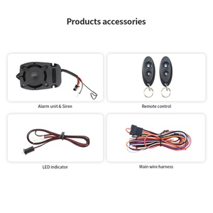 EASYGUARD Alarme universelle pour voiture/moto DC 12V Installation DIY Localisation de véhicule - Product Image 2