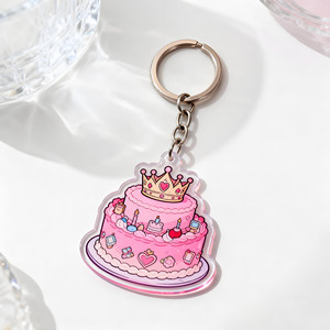 Chaveiro Personalizável DIY em Liga de Plástico com Design de Anime e Impressão em Serigrafia - Product Image 2