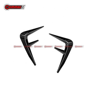 Kit carrosserie de style clé en fibre de carbone sèche de qualité supérieure pour Ferrari F8 : Lame avant, Lame arrière, Jupes latérales, Spoiler, Aération - Product Image 5