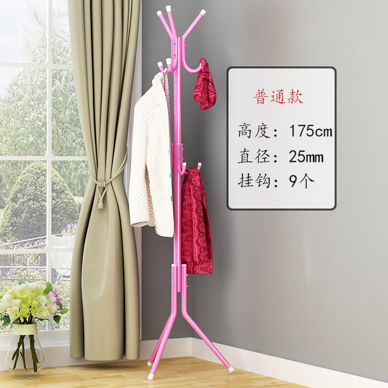Diseño sencillo; rosa, con 9 ganchos.
