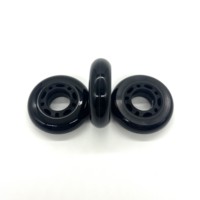 Roues de poussette pour bébé, roulettes de meubles, roulettes de chariot de courses en PU, avec impression de logo couleur personnalisée et différentes tailles