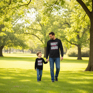 T-shirt à manches longues Daddy Daughter Squad, chemise assortie pour la famille, pour la fête des pères - Product Image 3