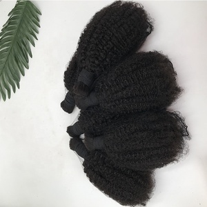 Cabello rizado de alta calidad para trenzado, cabello humano 100% brasileño, birmano, sin accesorio - Product Image 5