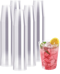 Vasos Desechables Transparentes de Plástico con Tapas de 16oz y 24oz, Vasos Personalizados para Bebidas Frías para Llevar, Venta al por Mayor, Fábrica OEM - Product Image 1
