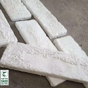Brique mince de placage de pierre artificielle blanche de surface solide pour l'application extérieure de maison de carrelage intérieur de brique culturelle de mur extérieur - Product Image 2