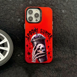 OEM Custom Cartoon UV Print <strong>Skull</strong> Scary Horror TPU+PC Shockproof Anti-Fingerprint Mobile Phone <strong>Case</strong> for 13 14 15 16 17 Pro Max - Product Image 4