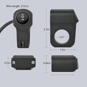 <span class=keywords><strong>Interruptor</strong></span> de Manillar para Motocicleta, 1 Pieza, Impermeable, de Aleación de Aluminio, Encendido/<span class=keywords><strong>Apagado</strong></span>, para Motocicleta, Scooter, Bicicleta - Product Image 2