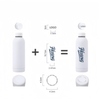 Botellas Deportivas de Metal Reutilizables con Logotipo Personalizado, Botellas de Agua con Aislamiento al Vacío de Acero Inoxidable, Termos para Beber