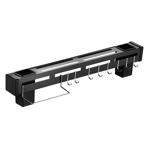 Wall Mounted Knife <b>Rack</b> With Chopstick Holder Multipurpose <b>Kitchen</b> Storage No Drilling Required Rectangle Design - Product Image 4