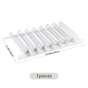 Chiều rộng-Có thể điều chỉnh đồ uống & thuốc lá hiển thị tổ chức: Mùa Xuân-Nạp có thể Pusher khay + thuốc lá Rack Kệ hệ thống-7 cái mỗi bộ - Product Image 2