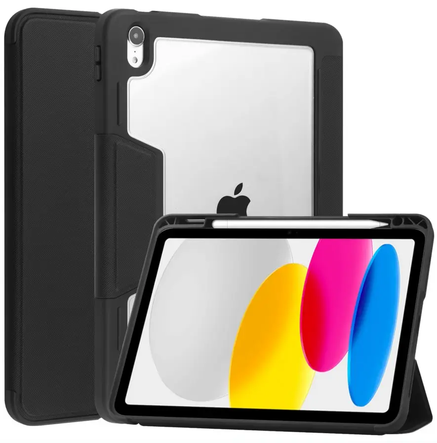 Durable PU cuero auto Sleep Wake Tablet cubre casos para iPad 10,9