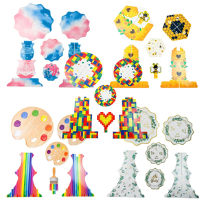Supporto per Cupcake '<span class=keywords><strong>Buon</strong></span> <span class=keywords><strong>Compleanno</strong></span>', Porta Cupcake per Feste di <span class=keywords><strong>Compleanno</strong></span>, Supporto per Torte, Torre per Dessert in Cartone per Forniture per Feste a Tema - Product Image 3