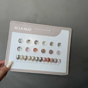 Ailanuo ชุดเจลทาเล็บกลิตเตอร์15มล. 12สีพร้อมโคมไฟ LED และแม่เหล็กสำหรับร้านทำเล็บมือ - Product Image 2