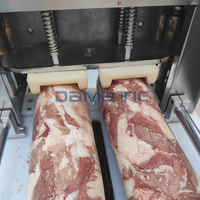 2023 commercial en acier inoxydable entièrement automatique CNC rouleau d'agneau Bacon trancheuse coupe viande congelée trancheuse avec bande transporteuse