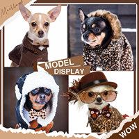 Automne nouvelle série chien chat animal de compagnie noeud papillon luxe classique Polyester accessoires motif imprimé noël Melard couleur Nylon