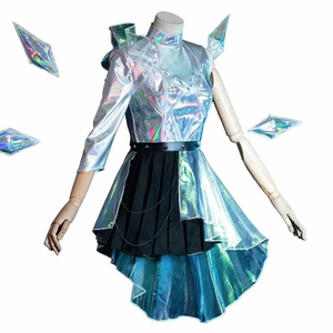 ฮาโลวีน <span class=keywords><strong>LOL</strong></span> League of Legends ชุดคอสเพลย์กระโปรงเซ็กซี่สุดเซ็กซี่สำหรับเด็กผู้หญิงผ้าสแปนเด็กซ์พร้อมอุปกรณ์เสริม - Product Image 3