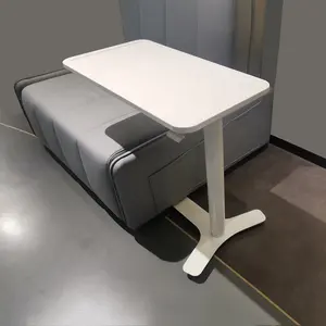 Ev ofis işleri ayaklı masa taşınabilir çalışma masası yüksekliği ayarlanabilir Sit standı pnömatik cep ayaklı masa tekerlekler ile