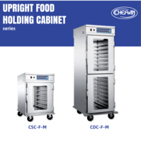 Chefwin IPX4 Armoire de maintien au chaud commerciale en acier inoxydable à 15 niveaux avec contrôle électronique de la température pour salles de banquet et hôpitaux