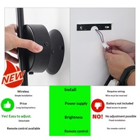 Applique murale magnétique longue et réglable avec rotation, rechargeable USB, télécommande sans fil pour salon