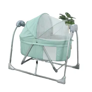 उच्च गुणवत्ता पोर्टेबल मल्टीफंक्शनल बेबी इलेक्ट्रॉनिक स्विंग बेड स्वचालित बेबी क्रैडल