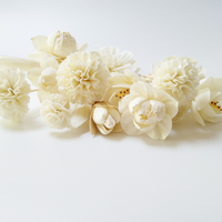 Vente directe d'usine, diffuseur de fleurs en sola de haute qualité, fleur en bois sola personnalisée